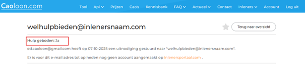 hulp check aan